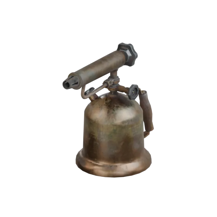 A brass blowtorch.